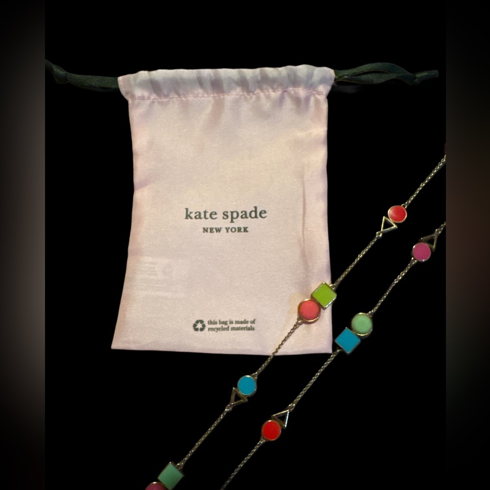 Kate Spade Geometric Necklace EUC - Picture 2 of 3